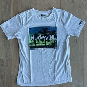 Hurley Graphic Tee T-Shirt Boys L 10 12 Short Sleeve logo
